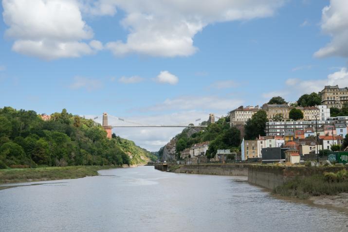The River Avon looking west