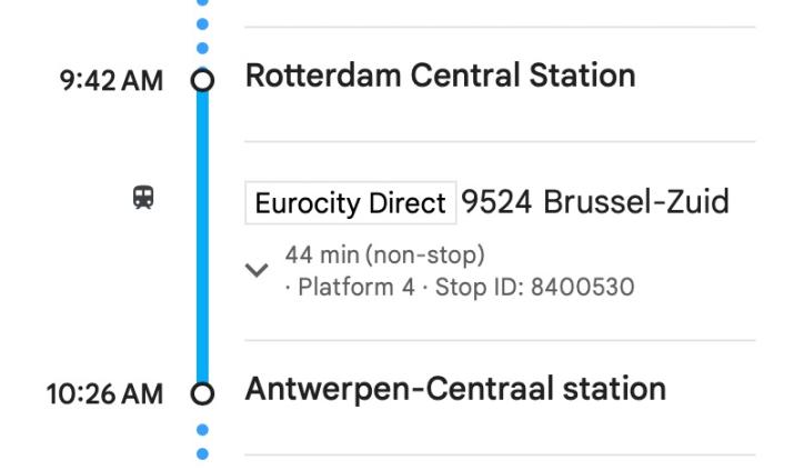train info NL
