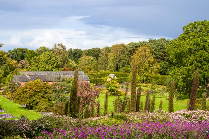 General view over Ness Botanic Gardens