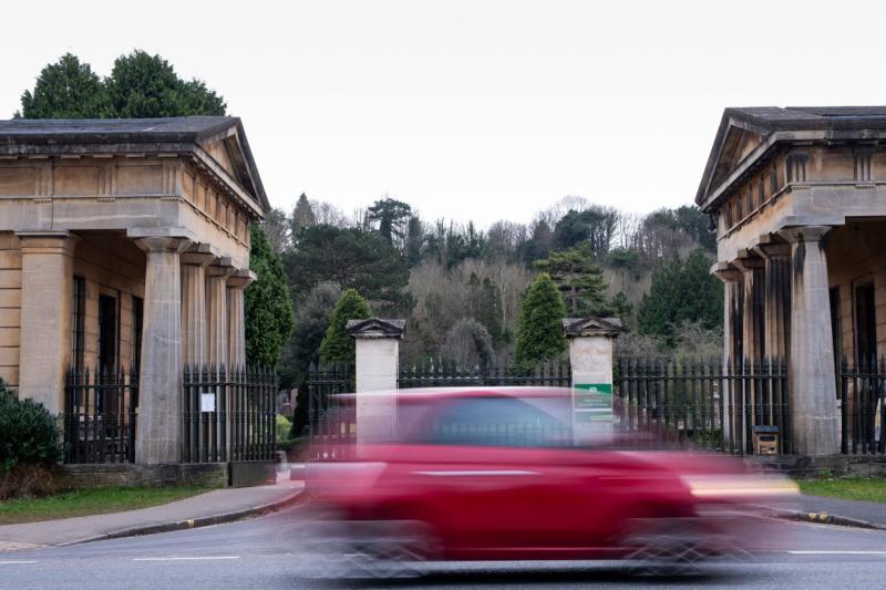 Entrance to the cemetery